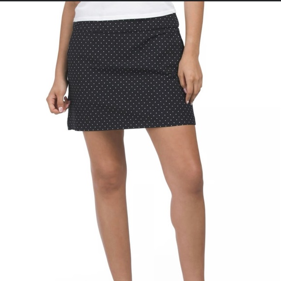 Zac & Rachel Black Skort with White Dots Size 10 - Picture 1 of 7